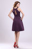 Simple A-line Square Zipper Knee Length Ribbon Graduation Dresses