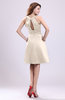 Simple A-line Square Zipper Knee Length Ribbon Graduation Dresses