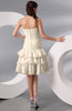 Hawaiian Destination Fit-n-Flare Strapless Knee Length Edging Bridal Gowns