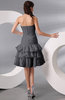 Hawaiian Destination Fit-n-Flare Strapless Knee Length Edging Bridal Gowns