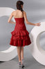 Hawaiian Destination Fit-n-Flare Strapless Knee Length Edging Bridal Gowns