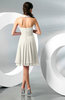Simple A-line Halter Zip up Chiffon Bridesmaid Dresses