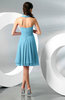 Simple A-line Halter Zip up Chiffon Bridesmaid Dresses