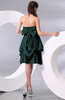 Simple A-line Sleeveless Zip up Knee Length Bow Bridesmaid Dresses