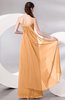 Plain Sleeveless Zip up Chiffon Floor Length Prom Dresses
