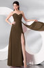 Plain Sleeveless Zip up Chiffon Floor Length Prom Dresses