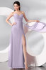 Plain Sleeveless Zip up Chiffon Floor Length Prom Dresses