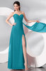 Plain Sleeveless Zip up Chiffon Floor Length Prom Dresses
