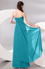 Plain Sleeveless Zip up Chiffon Floor Length Prom Dresses