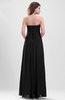 Elegant A-line Zipper Chiffon Floor Length Ruching Party Dresses