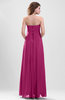 Elegant A-line Zipper Chiffon Floor Length Ruching Party Dresses