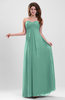 Elegant A-line Zipper Chiffon Floor Length Ruching Party Dresses