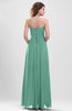 Elegant A-line Zipper Chiffon Floor Length Ruching Party Dresses