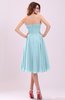 Simple A-line Sleeveless Backless Pleated Wedding Guest Dresses