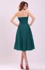 Simple A-line Sleeveless Backless Pleated Wedding Guest Dresses