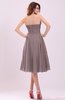 Simple A-line Sleeveless Backless Pleated Wedding Guest Dresses