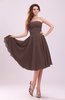 Simple A-line Sleeveless Backless Pleated Wedding Guest Dresses