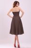 Simple A-line Sleeveless Backless Pleated Wedding Guest Dresses