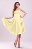 Simple A-line Sleeveless Backless Pleated Wedding Guest Dresses
