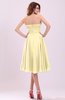 Simple A-line Sleeveless Backless Pleated Wedding Guest Dresses