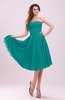 Simple A-line Sleeveless Backless Pleated Wedding Guest Dresses