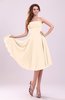 Simple A-line Sleeveless Backless Pleated Wedding Guest Dresses