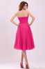 Simple A-line Sleeveless Backless Pleated Wedding Guest Dresses