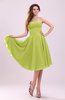 Simple A-line Sleeveless Backless Pleated Wedding Guest Dresses