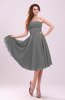 Simple A-line Sleeveless Backless Pleated Wedding Guest Dresses