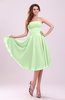 Simple A-line Sleeveless Backless Pleated Wedding Guest Dresses