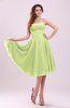 Simple A-line Sleeveless Backless Pleated Wedding Guest Dresses