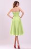 Simple A-line Sleeveless Backless Pleated Wedding Guest Dresses