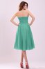 Simple A-line Sleeveless Backless Pleated Wedding Guest Dresses