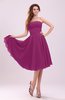 Simple A-line Sleeveless Backless Pleated Wedding Guest Dresses