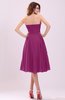 Simple A-line Sleeveless Backless Pleated Wedding Guest Dresses