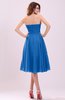 Simple A-line Sleeveless Backless Pleated Wedding Guest Dresses