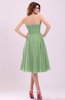 Simple A-line Sleeveless Backless Pleated Wedding Guest Dresses