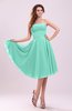 Simple A-line Sleeveless Backless Pleated Wedding Guest Dresses