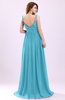 Modern A-line Sleeveless Zipper Chiffon Ruching Wedding Guest Dresses