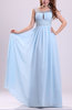 Cinderella A-line Scoop Sleeveless Chiffon Prom Dresses