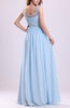 Cinderella A-line Scoop Sleeveless Chiffon Prom Dresses