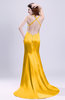 Gorgeous Sheath Thick Straps Sleeveless Criss-cross Straps Court Train Prom Dresses