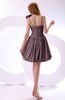 Cute A-line Spaghetti Sleeveless Taffeta Short Wedding Guest Dresses