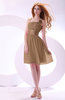 Plain A-line Sleeveless Zip up Chiffon Bridesmaid Dresses