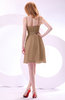 Plain A-line Sleeveless Zip up Chiffon Bridesmaid Dresses