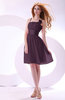 Plain A-line Sleeveless Zip up Chiffon Bridesmaid Dresses