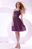Plain A-line Sleeveless Zip up Chiffon Bridesmaid Dresses