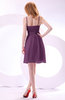 Plain A-line Sleeveless Zip up Chiffon Bridesmaid Dresses