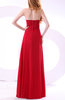 Modest A-line Zipper Chiffon Floor Length Ruching Homecoming Dresses