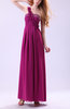 Elegant A-line Asymmetric Neckline Sleeveless Floor Length Pleated Evening Dresses